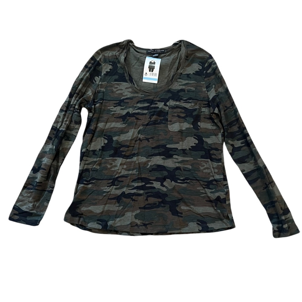 Social Standard by Sanctuary Women's Dylan Scoop Neck Tee Size Large